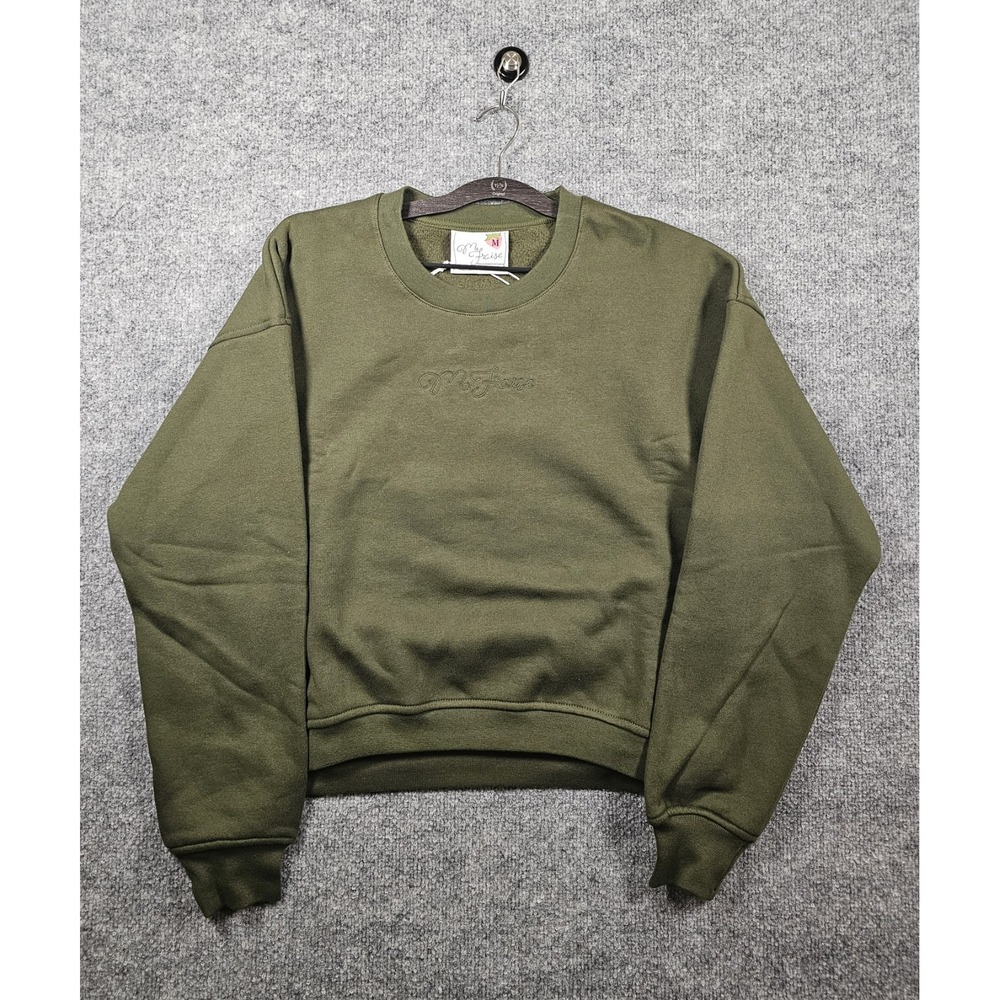 M. Fraise Bunny Hug Crewneck Sweatshirt Size Medium Cucumber Skin Green
